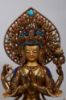 Picture of Khadcheri Statue | Chenrezig | Handmade | Gold Gilded