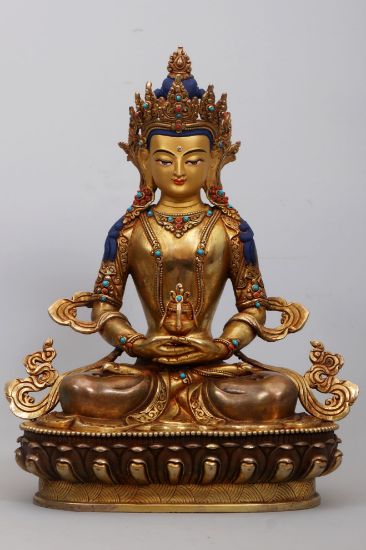 Picture of Aparmita Statue | Amitayus | Handmade | Gold Gilded