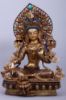 Picture of Arya Tara Statue | Green Tara | Gold Gilded | Handmade