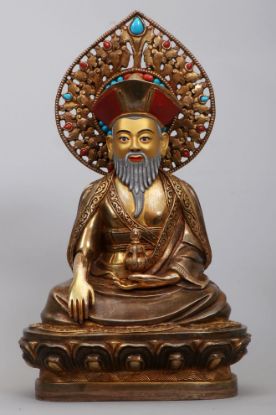 Picture of  Zhabdrung  Rinpoche Statue | Handmade | Gold Gilded