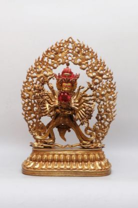 Picture of Kalachakra Statue | Handcarved | Gold Gilded