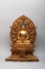 Picture of Sighasan Buddha | Amitabh Buddha Statue | Gold Gilded