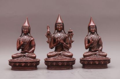 Picture of Tson Khapa Set | Zongkapa Lobsang Zhaba | Copper Oxidized | Handmade