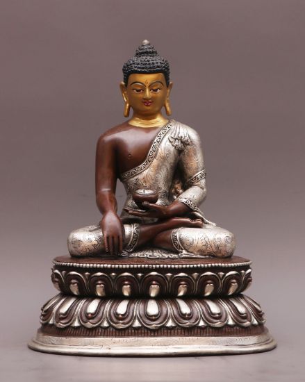 Picture of Shakyamuni Buddha | Buddha Statue | Handmade | Copper Oxidized