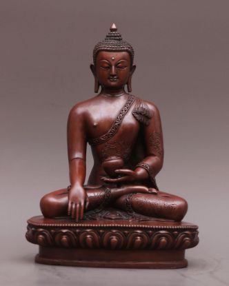 Picture of Shakyamuni Buddha | Handmade | Copper Oxidized