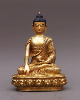 Picture of Shakyamuni Buddha | Buddha Statue | Gold Gilded