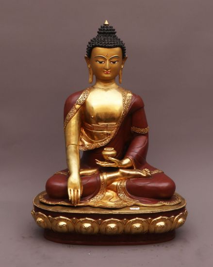 Picture of Shakyamuni Buddha | Handmade | Gold Gilded