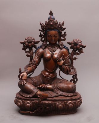 Picture of Arya Tara Statue | Green Tara | Copper Oxidzed