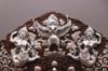 Picture of Singhasan Khadcheri Statue | Chenrezig | Copper Oxidized | Silver Plated