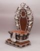 Picture of Singhasan Khadcheri Statue | Chenrezig | Copper Oxidized | Silver Plated