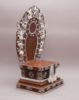 Picture of Singhasan Khadcheri Statue | Chenrezig | Copper Oxidized | Silver Plated