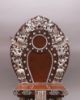 Picture of Singhasan Manjushree| Manjushree Statue | Copper Oxidized | Silver Plated